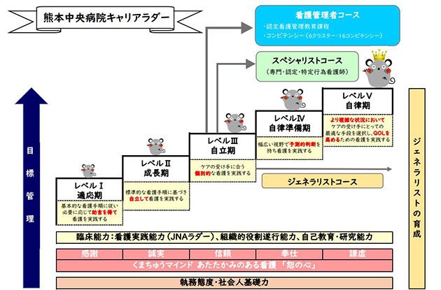 キャリアラダーシステムの図解